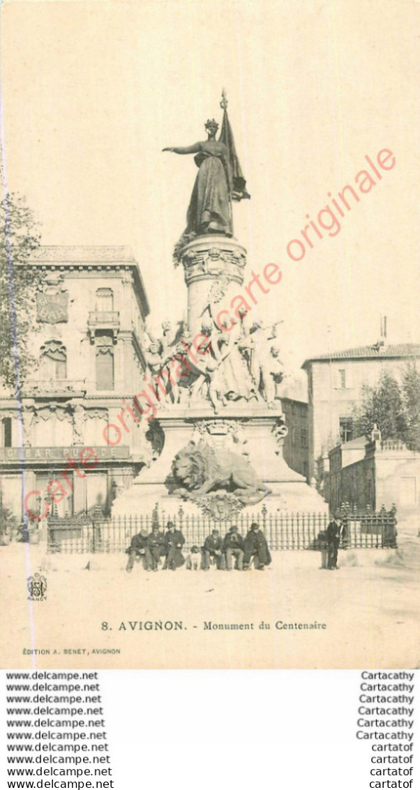 84.  AVIGNON .  Monument Du Centenaire . - Avignon