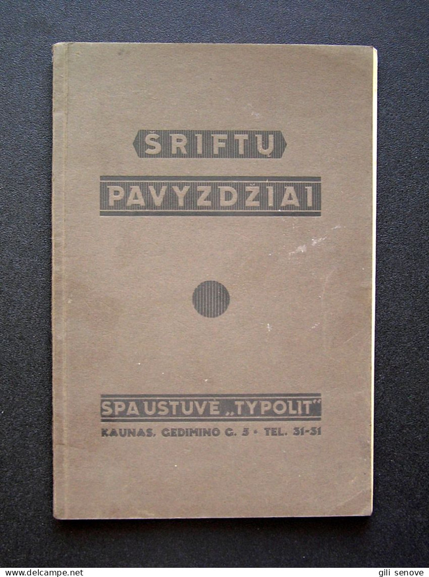 Lithuanian Book / Šriftų Pavyzdžiai 1930 - Alte Bücher