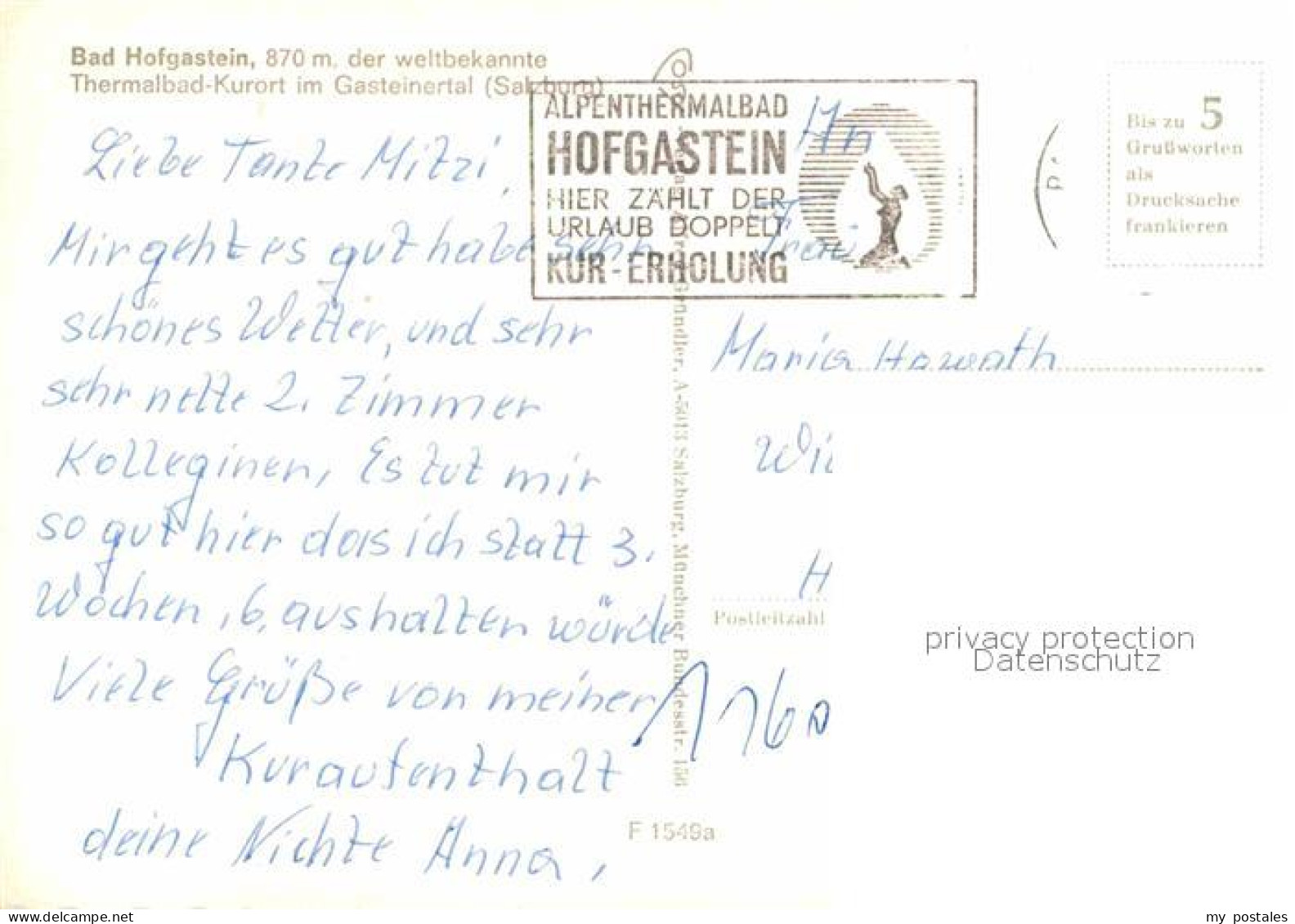 72901648 Bad Hofgastein Ortsmotiv Mit Kirche Thermal Kurort Gasteinertal Bad Hof - Sonstige & Ohne Zuordnung