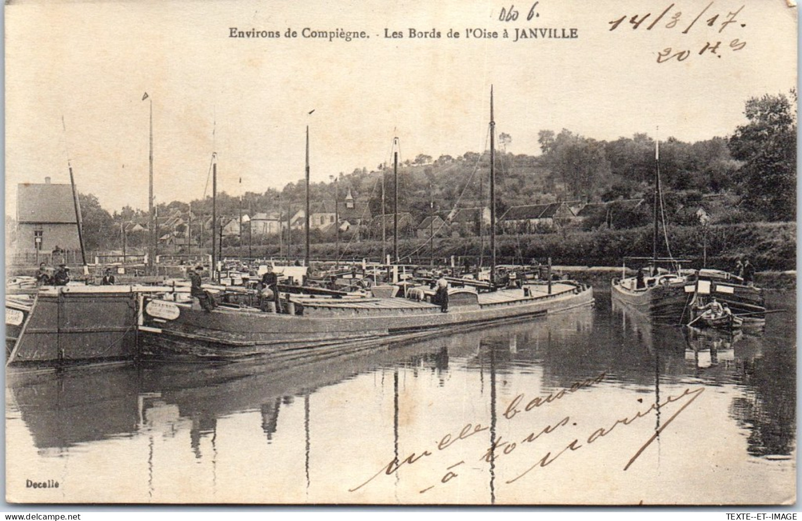 60 JANVILLE - Les Bords De L'oise (peniche) - Other & Unclassified