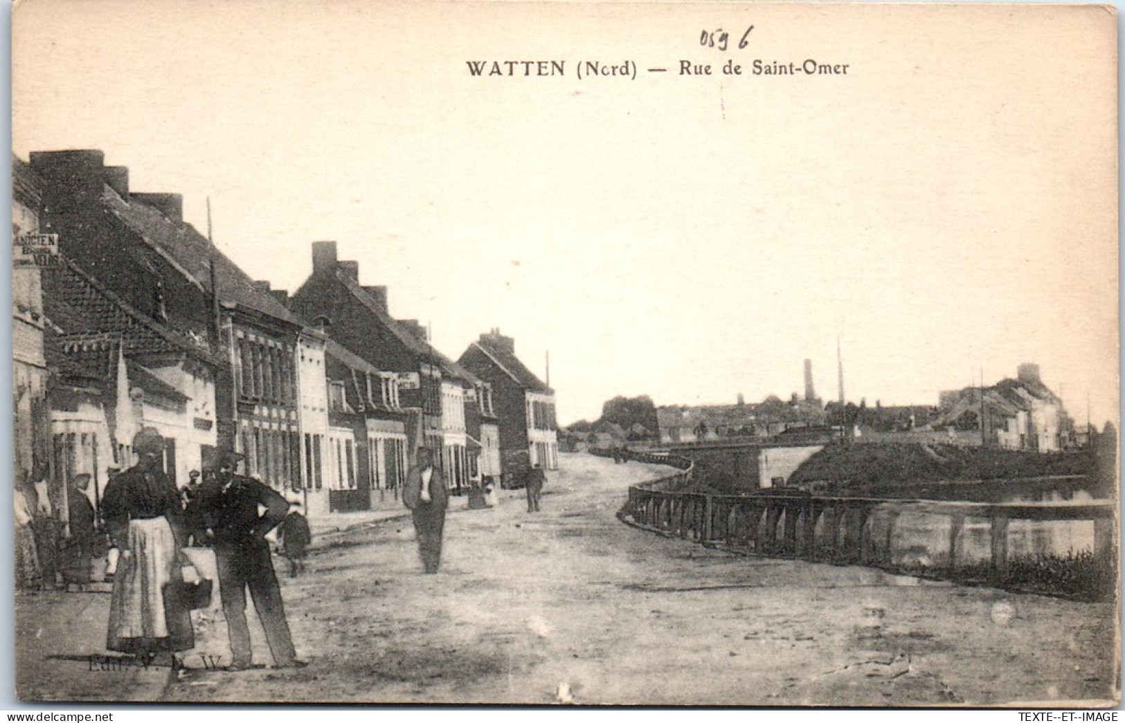 59 WATTEN - La Rue De Saint Omer. - Other & Unclassified