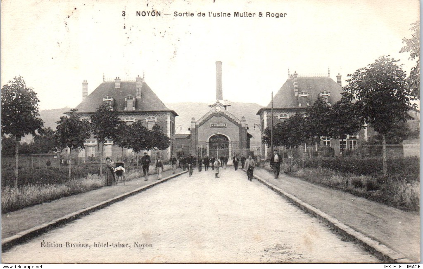 60 NOYON - Sortie De L'usine Muller & Roger. - Noyon
