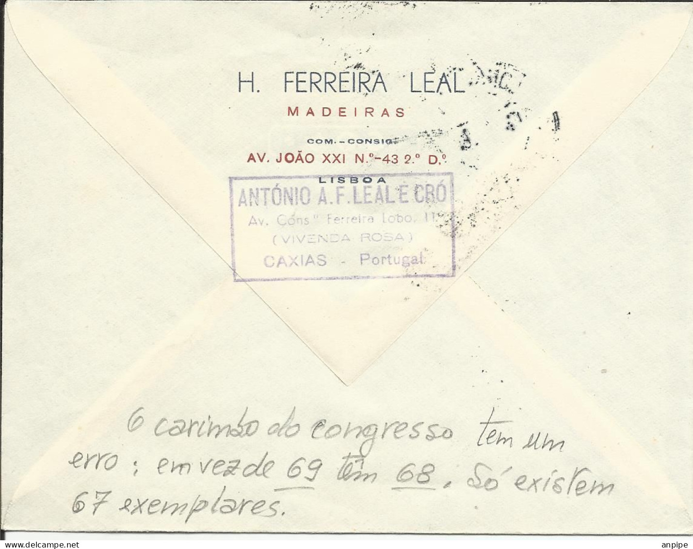 PORTUGAL, 1968 - Covers & Documents