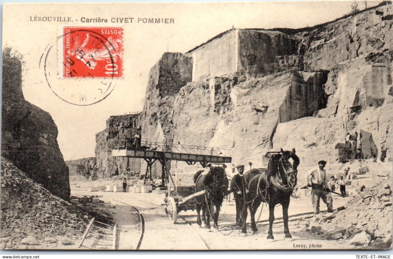 55 LEROUVILLE - Carriere CIVET POMMIER - Lerouville