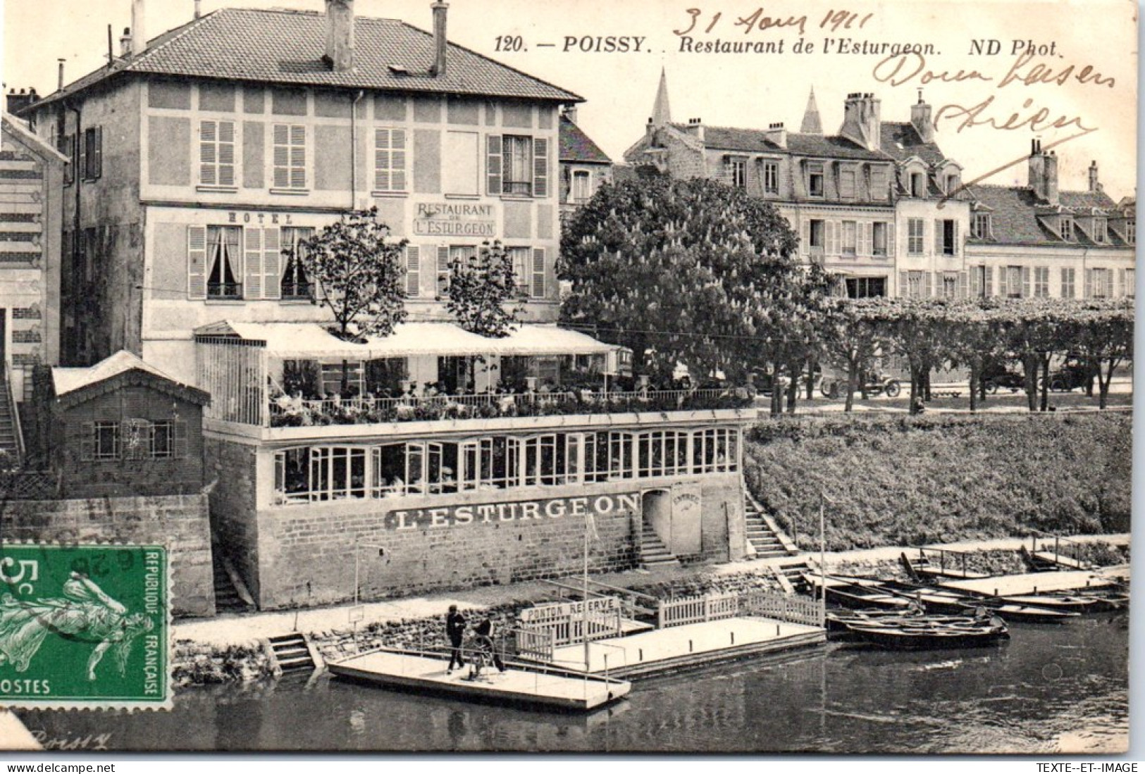 78 POISSY - Vue Du Restaurant De L'esturgeon  - Poissy