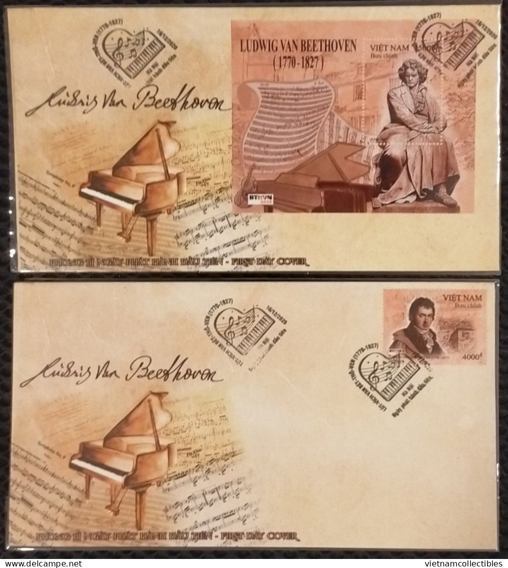 FDC Vietnam Viet Nam Covers 2020 : 250th Birth Anniversary Of Ludwig Van Beethoven / Music (Ms1139) - Viêt-Nam