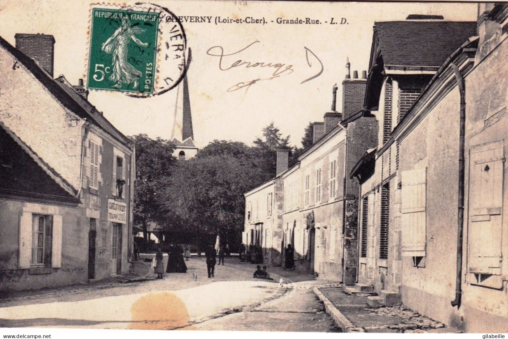 41 - Loir Et Cher - CHEVERNY  - Grande Rue ( Café Saint Vincent ) - Cheverny