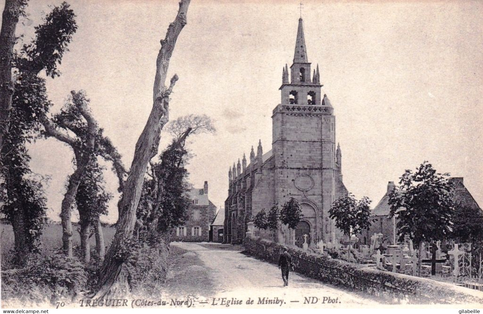 22 - Cotes D Armor - TREGUIER - L Eglise De Miniby Et Le Cimetiere - Tréguier