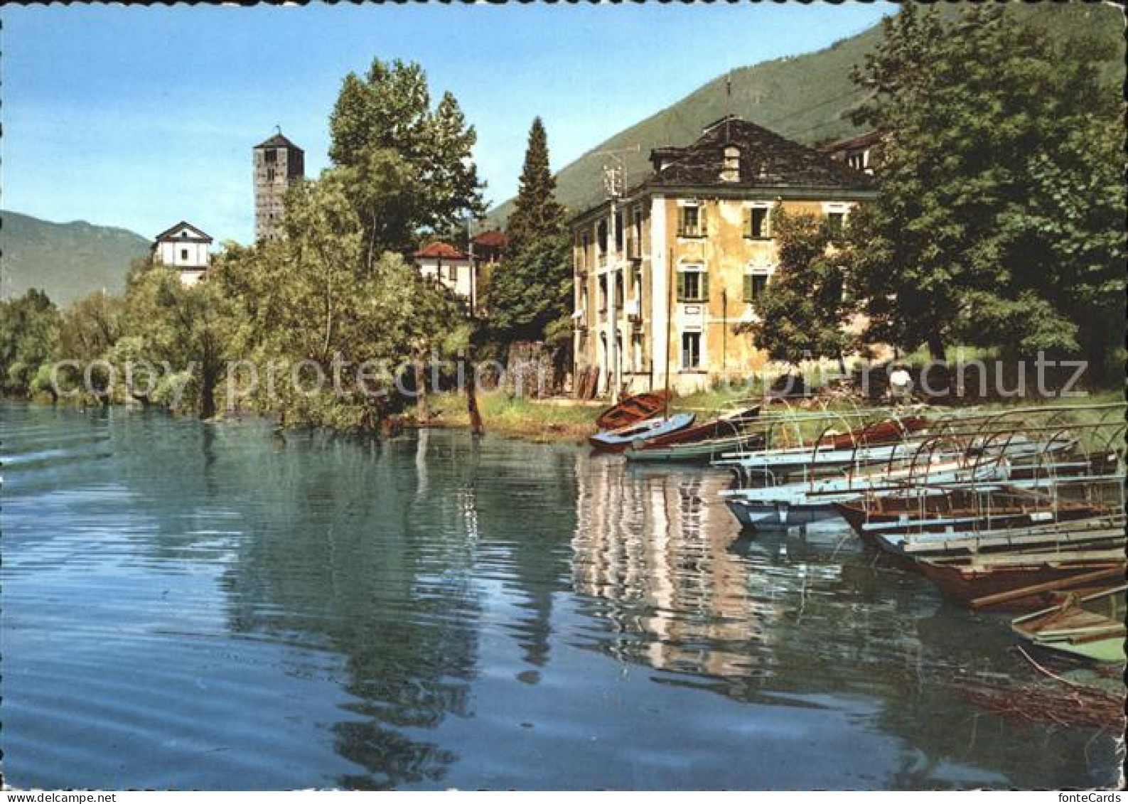 11891246 Rivapiana Minusio TI Seehafen Und Kirche San Vittore Lago Maggiore Minu - Altri & Non Classificati