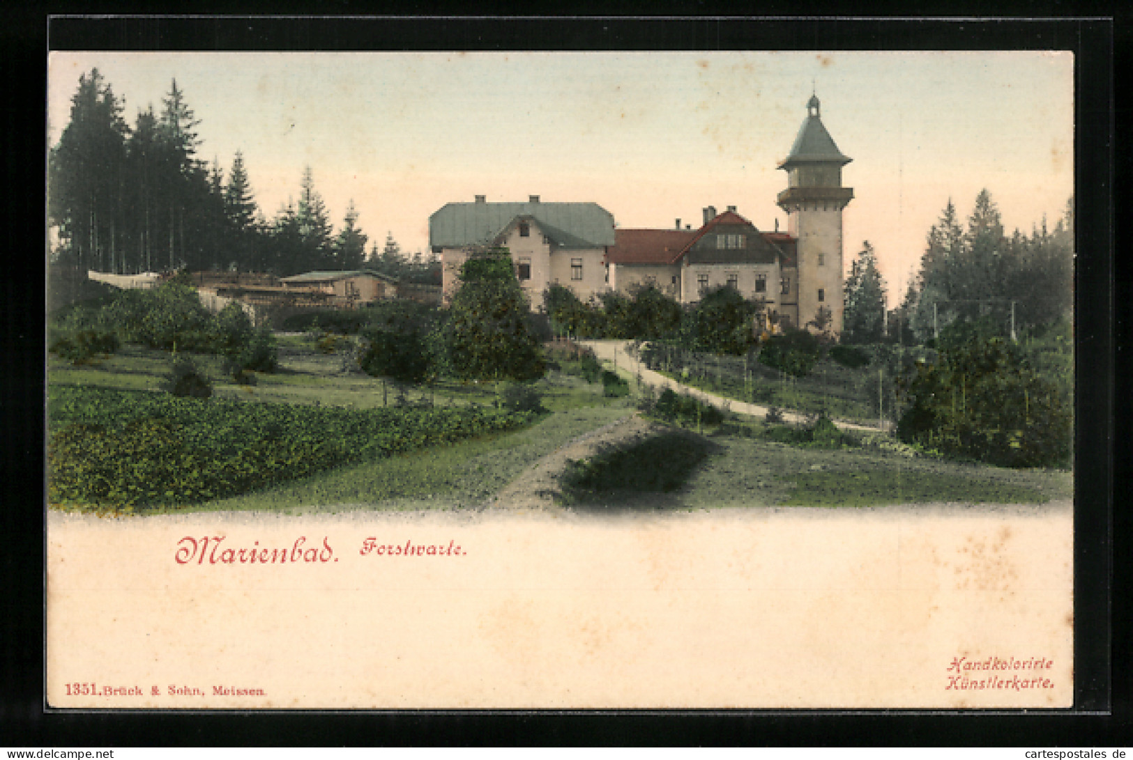 AK Marienbad, Sicht Zur Forstwarte  - Czech Republic