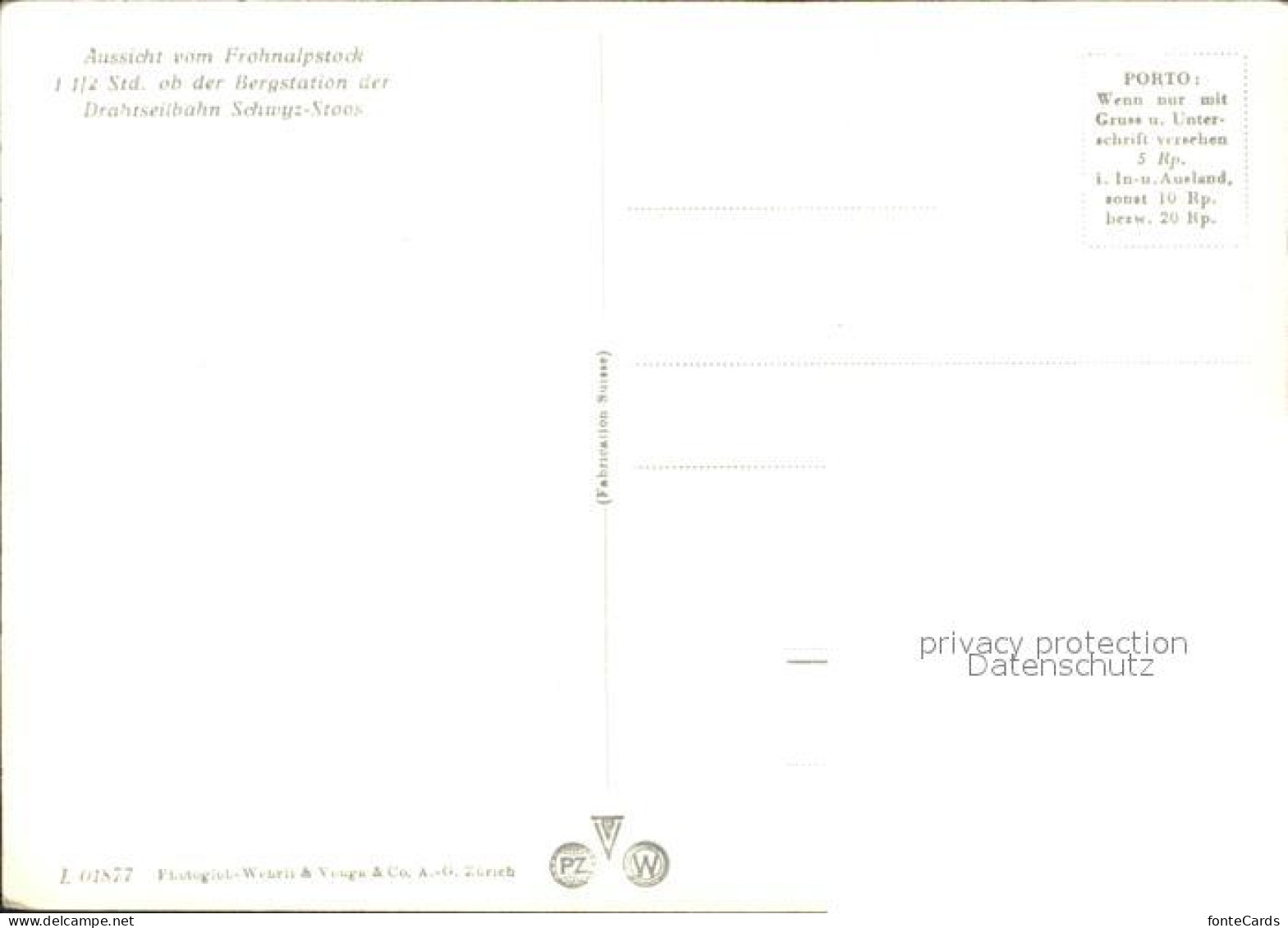 11878836 Schwyz Bergstation Drahrseibahn Schwyz-Stoos Schwyz - Other & Unclassified