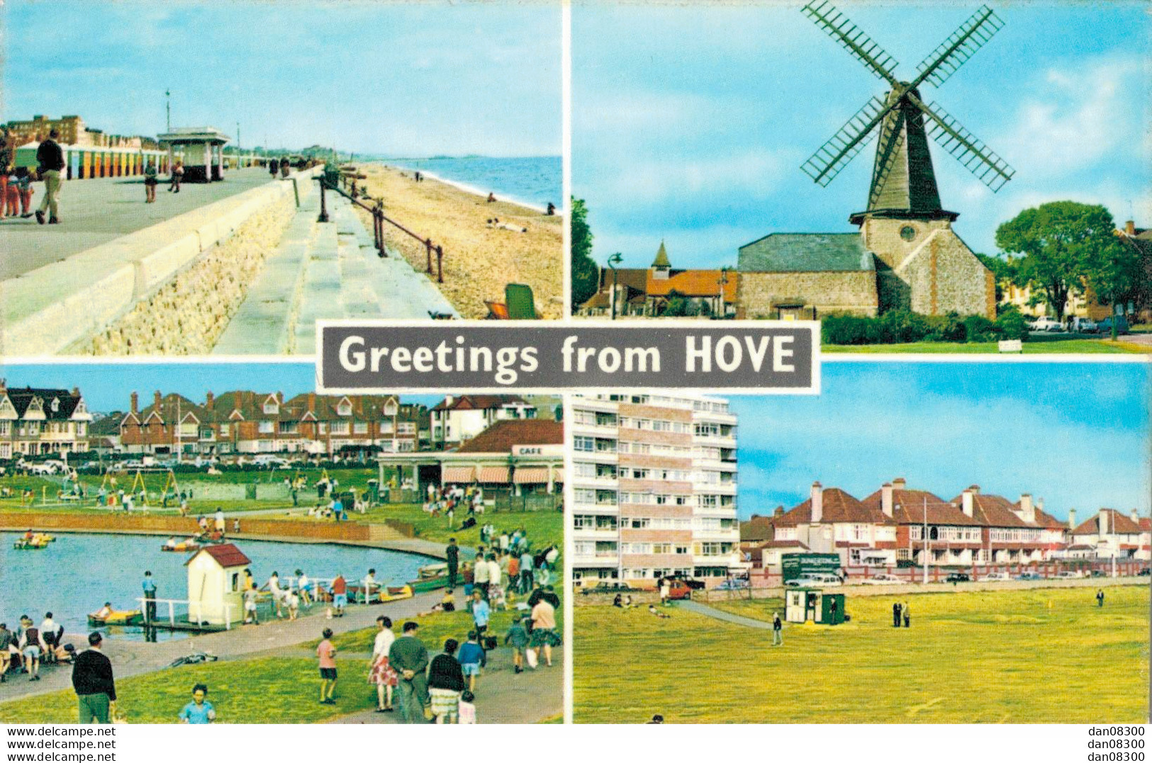 GREETINGS FROM HOVE VUES MULTIPLES CPSM - Brighton