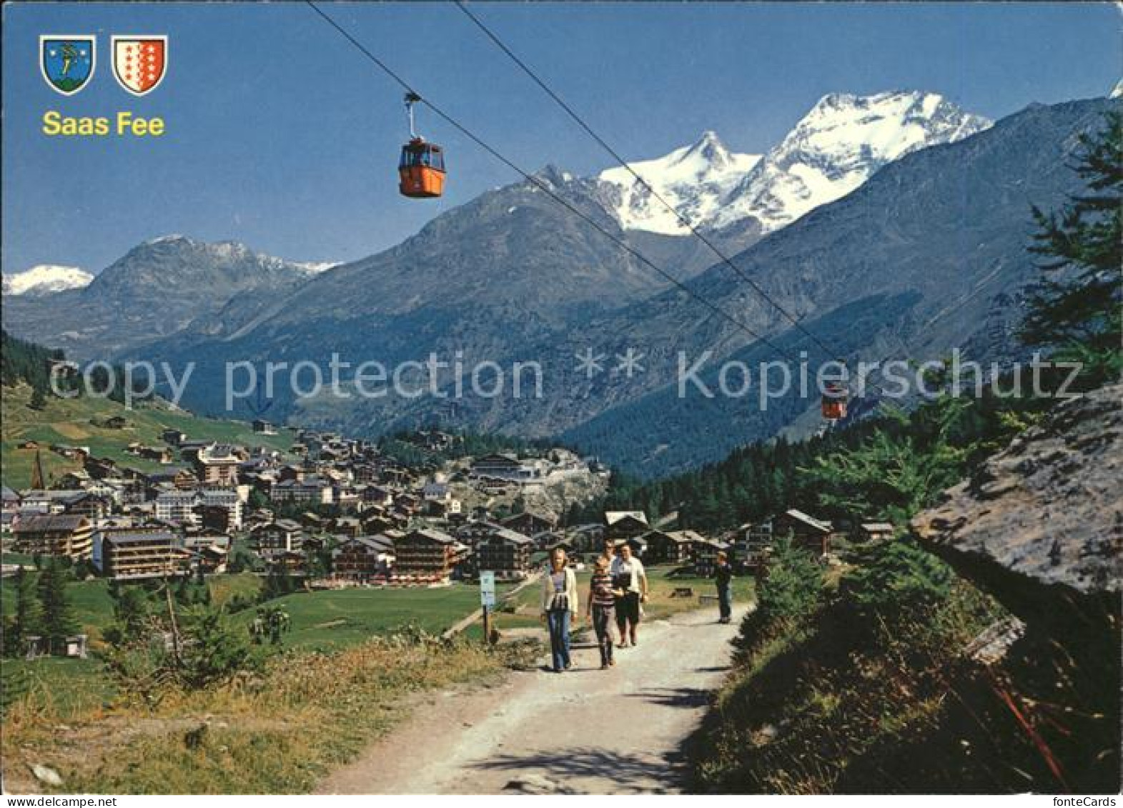 11875206 Saas-Fee Gondelbahn Spielboden Fletschhorn Lagginhorn Saas-Fee - Sonstige & Ohne Zuordnung