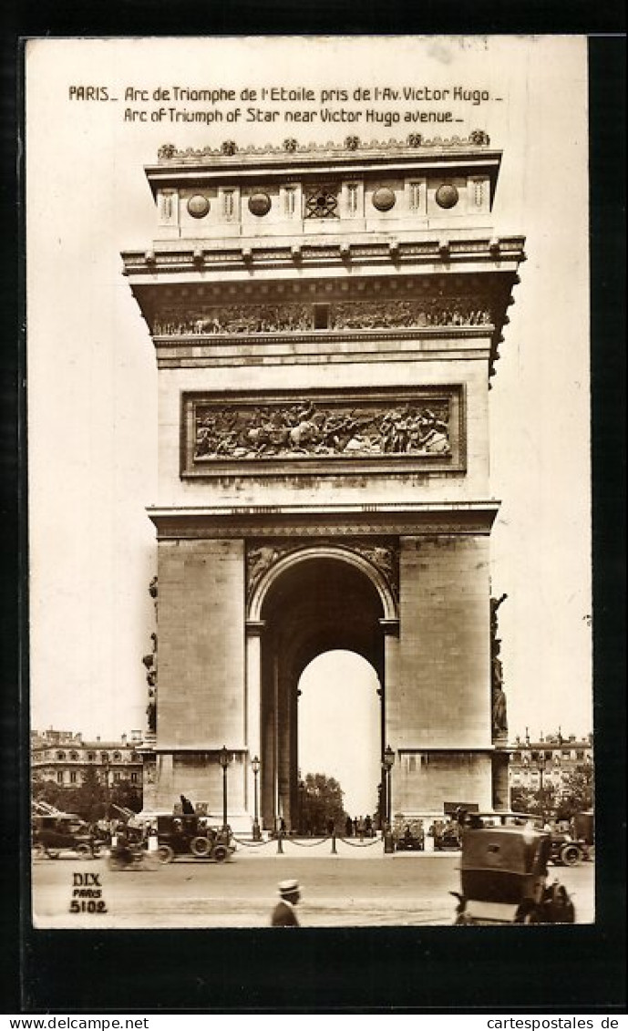 AK Paris, L`Arc De Triomphe, Triumphbogen  - Otros & Sin Clasificación