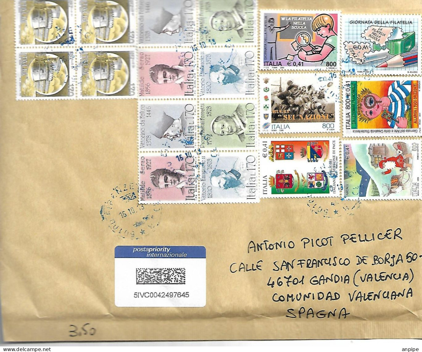 ITALIA - 1981-90: Poststempel