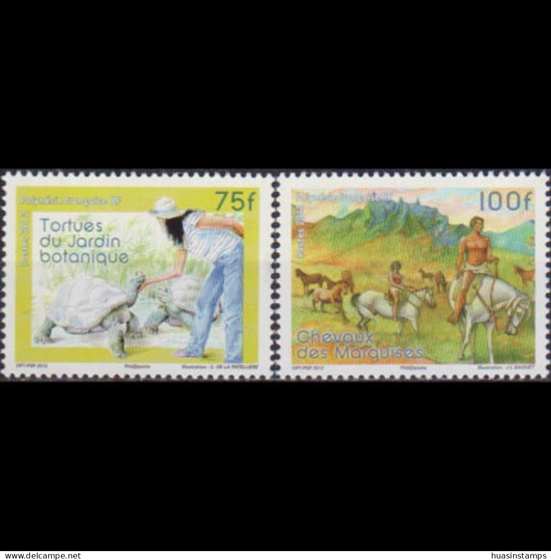 FR.POLYNESIA 2012 - Scott# 1085-6 Local Life Set Of 2 MNH - Unused Stamps