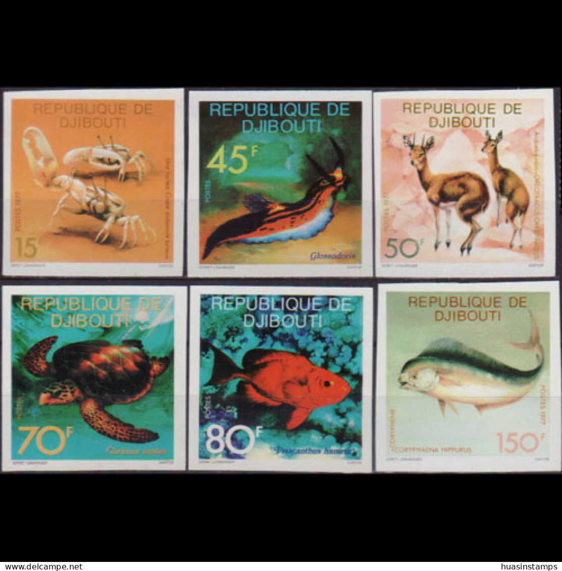 DJIBOUTI 1977 - Scott# 464-9 Marine Life Imp. Set Of 6 MNH - Dschibuti (1977-...)