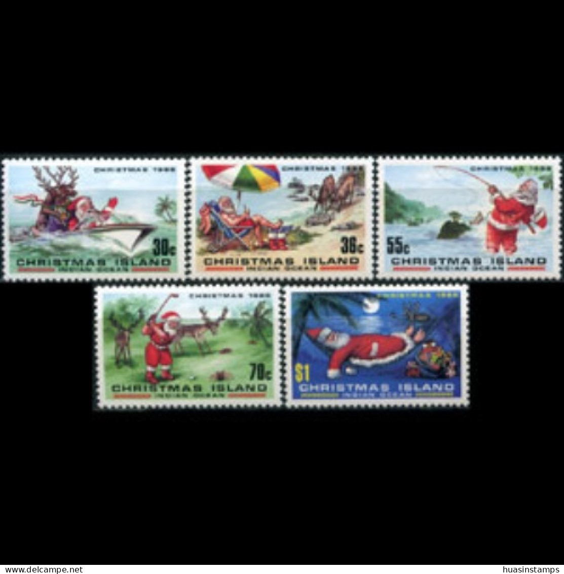 CHRISTMAS IS. 1986 - Scott# 189-93 Christmas Set Of 5 MNH - Christmas Island