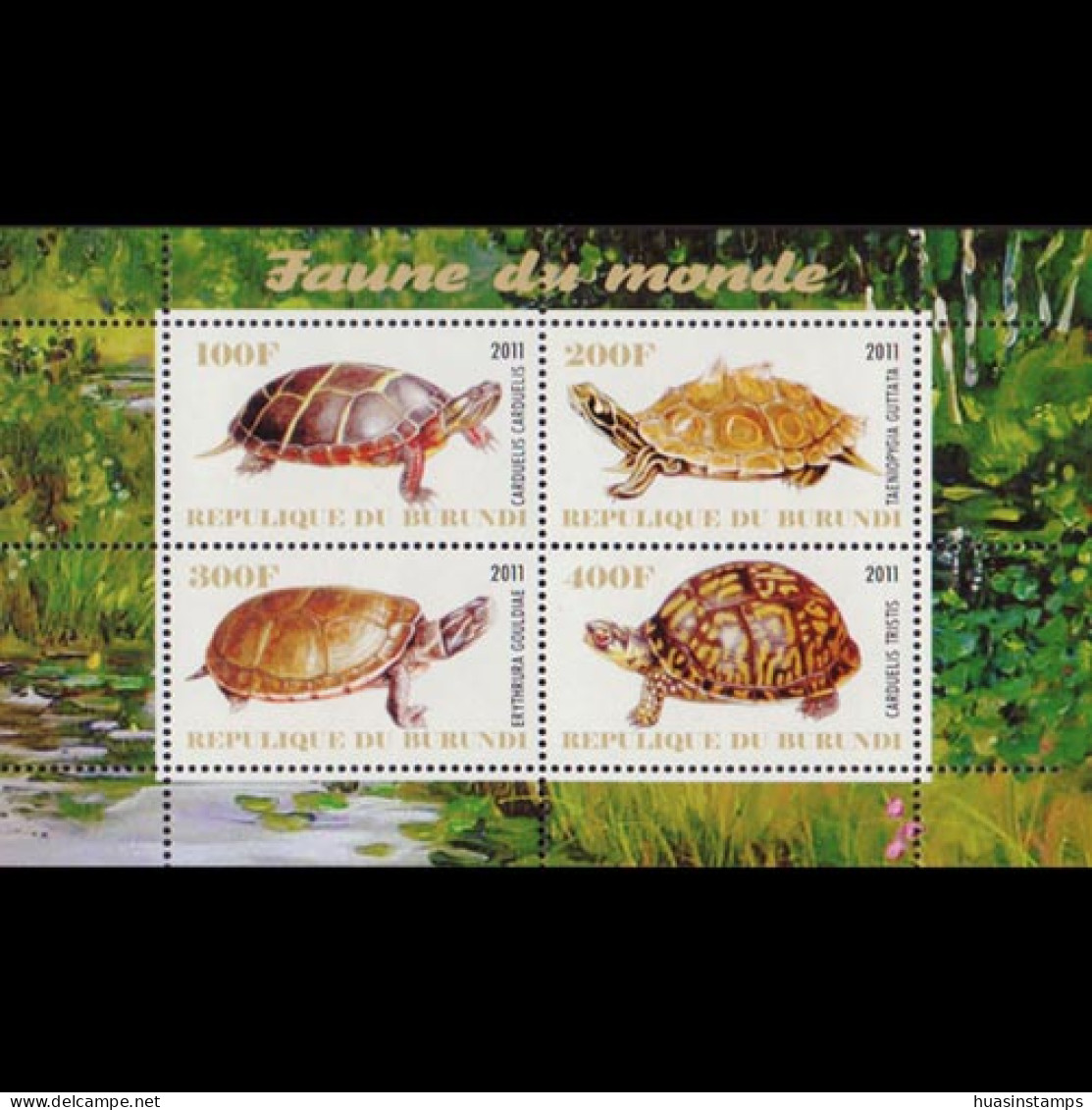 BURUNDI 2010 - S/S Turtles MNH - Unused Stamps