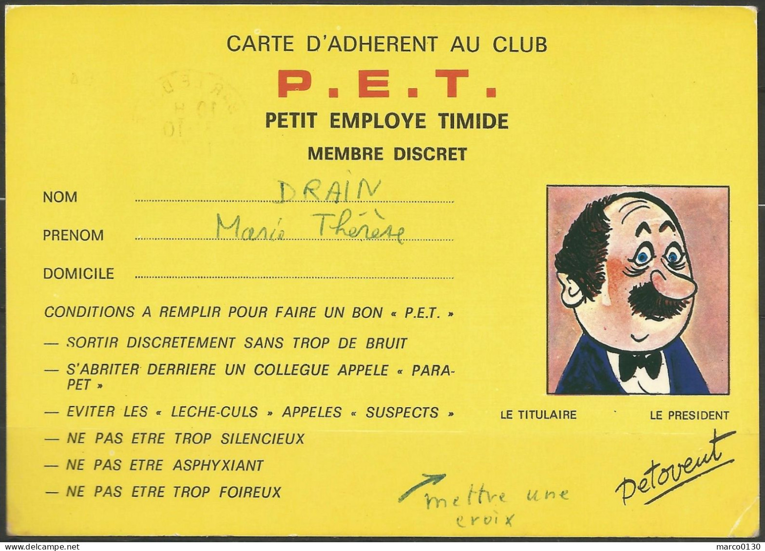 CARTE POSTALE "HUMORISTIQUE"  - Humour