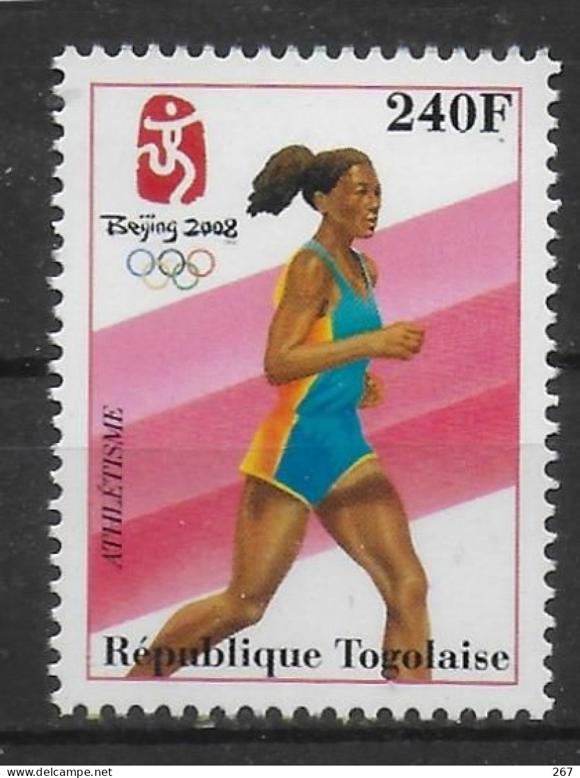 TOGO  N° 2055B  * *   Jo 2008  Course - Leichtathletik