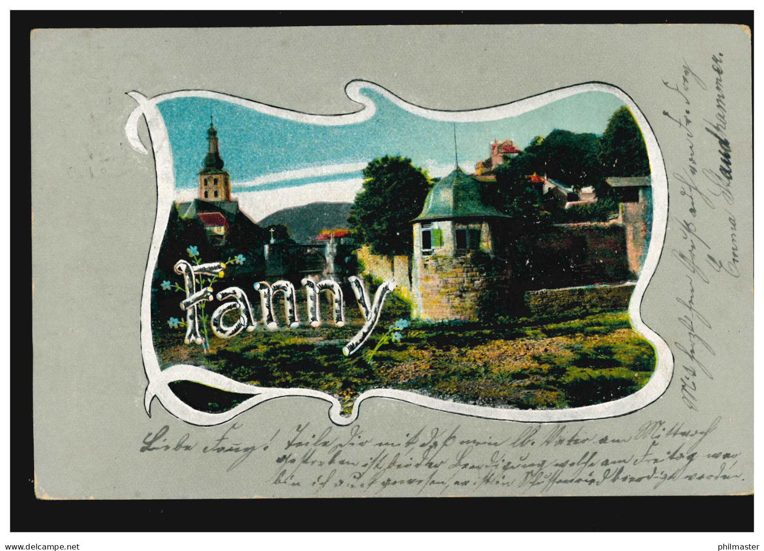 Ansichtskarte Vornamen: Fanny, Wehrmauer Einer Stadt, TUTTLINGEN 23.10.1904 - Prénoms