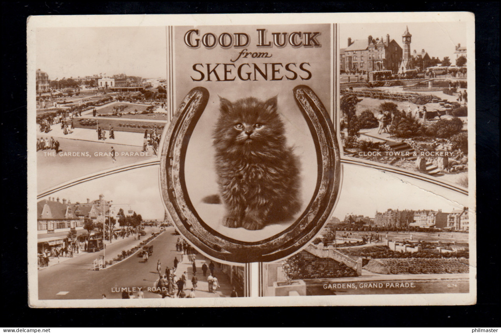 England AK Skegness: Schwarze Katze Und Vier Landschaften, 14.7.1953 - Cats