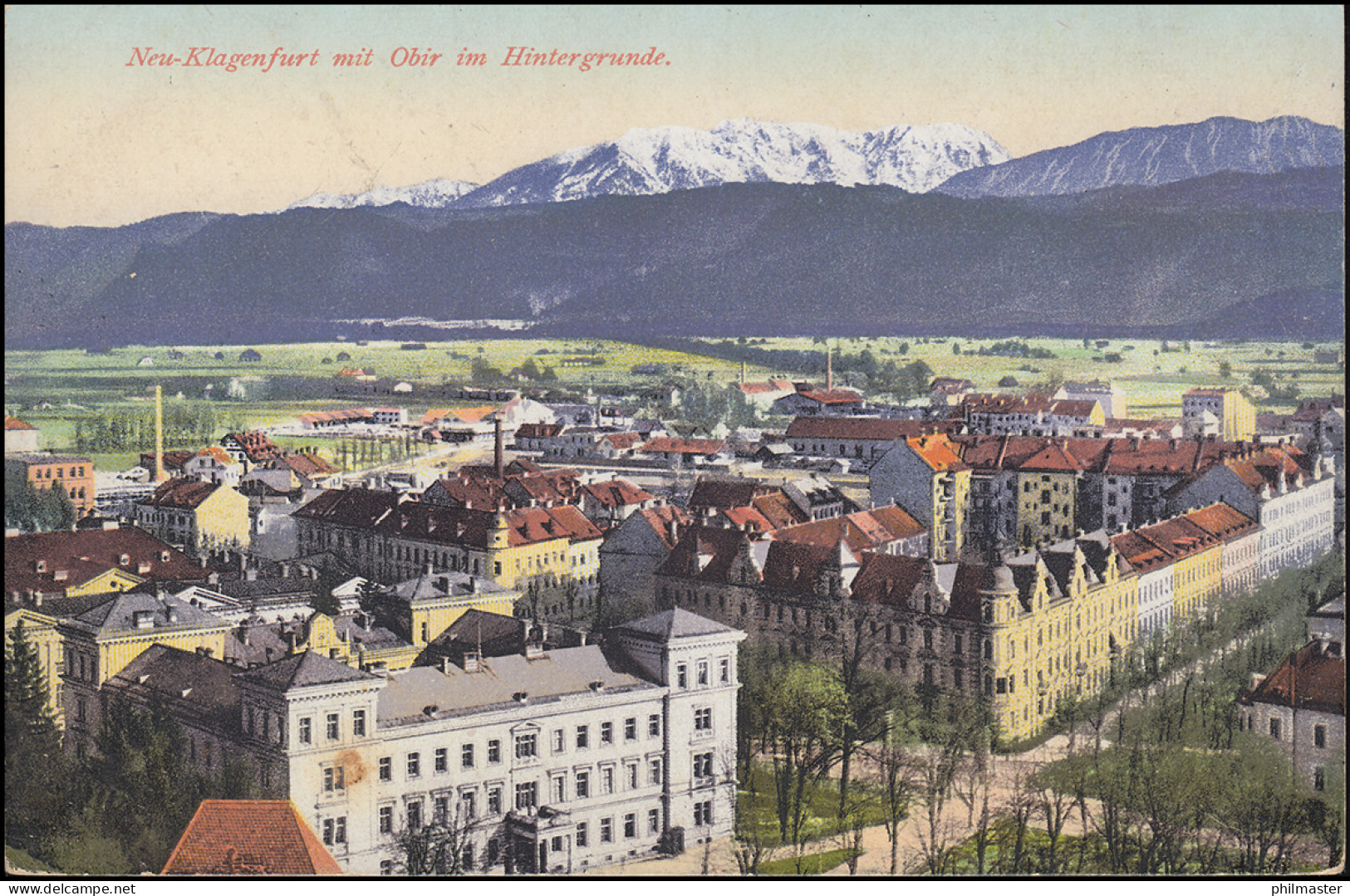 Feldpost Marschgruppe Der K.k. Reconvalencen-Sammelstelle In Klagenfurt Auf AK - Besetzungen 1914-18