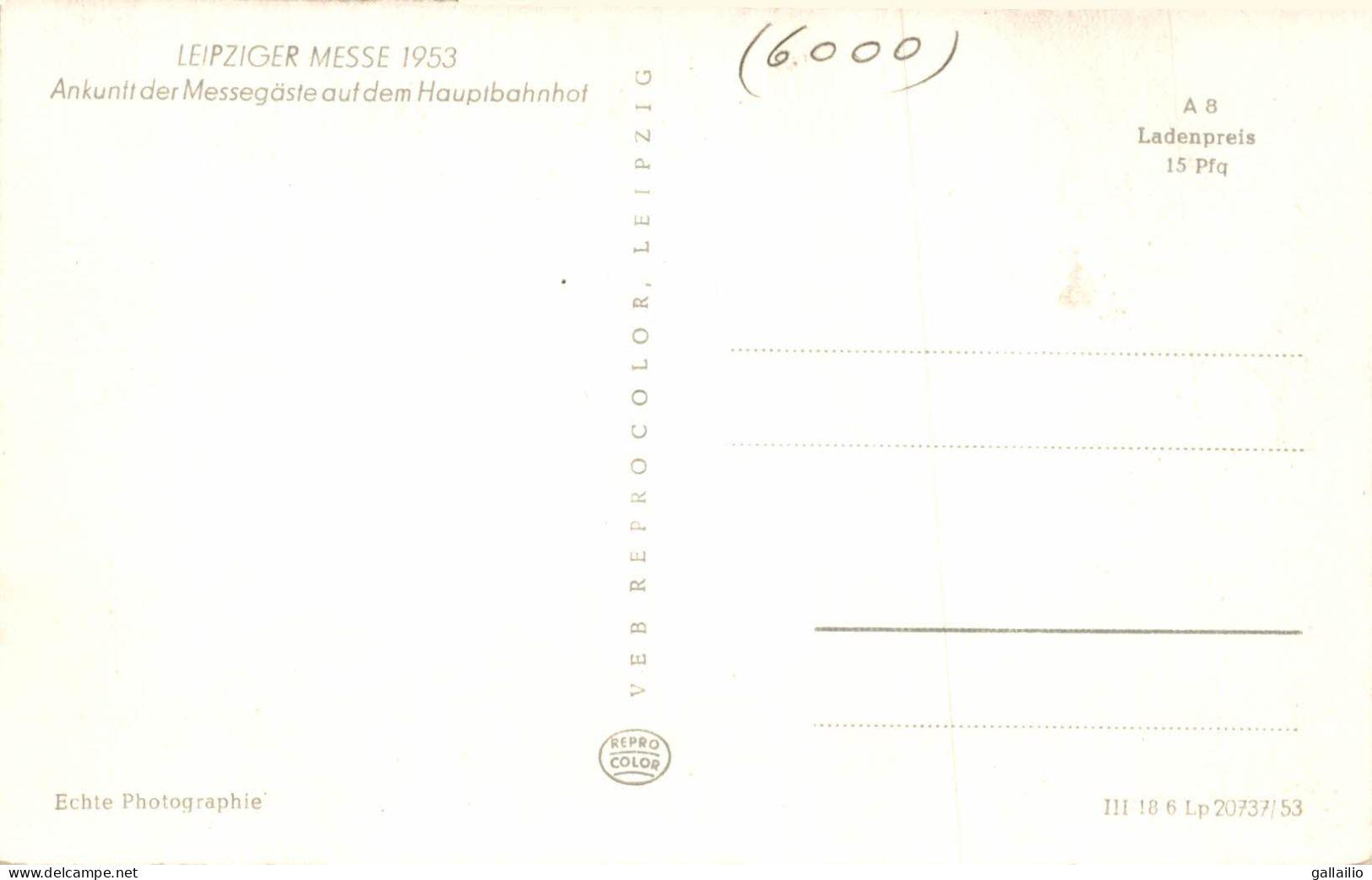 LEIPZIGER MESS 1953 - Sonstige & Ohne Zuordnung