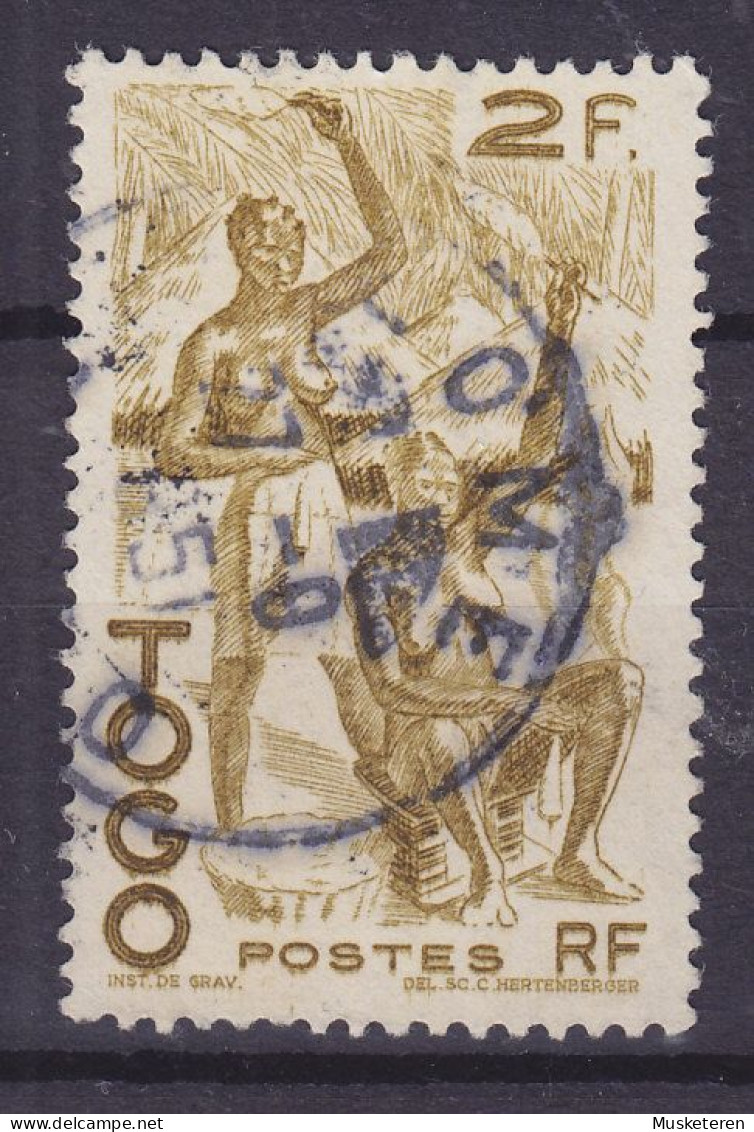 Togo 1947 Mi. 202, 2 Fr. Weberinnen Purple LOME Cancel !!(o) - Gebraucht