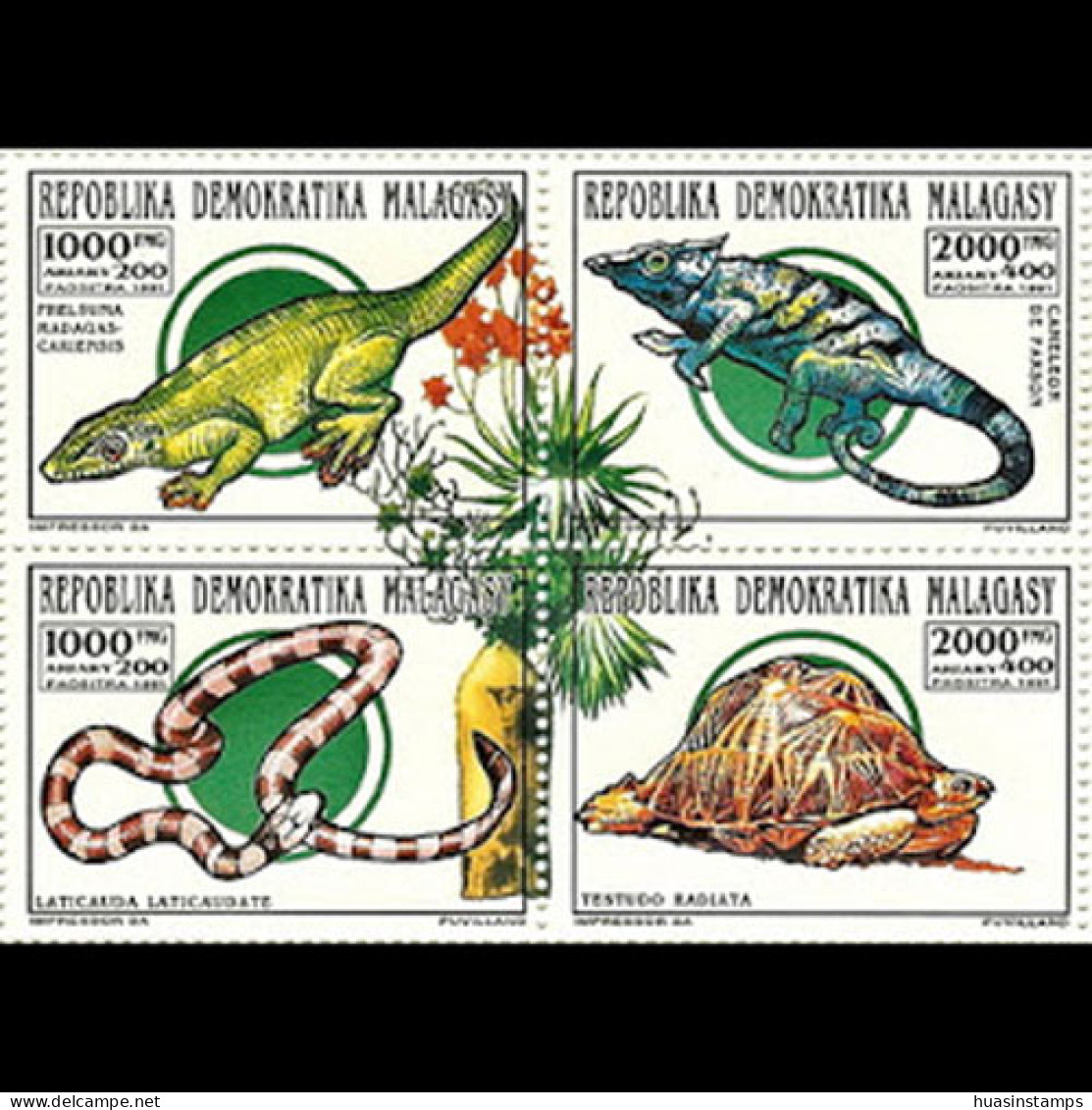 MALAGASY 1993 - Scott# 1159 Reptiles Set Of 4 MNH - Madagaskar (1960-...)