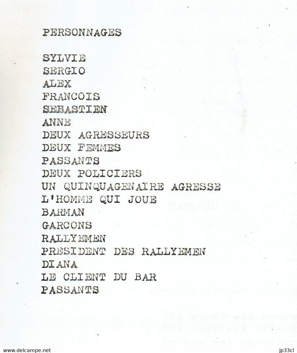 Jean Louvet : Les Clients  (c'est Dans Cette Oeuvre Que Franco Dragone Fit Ses Débuts Au Théâtre En 1975) - Other & Unclassified