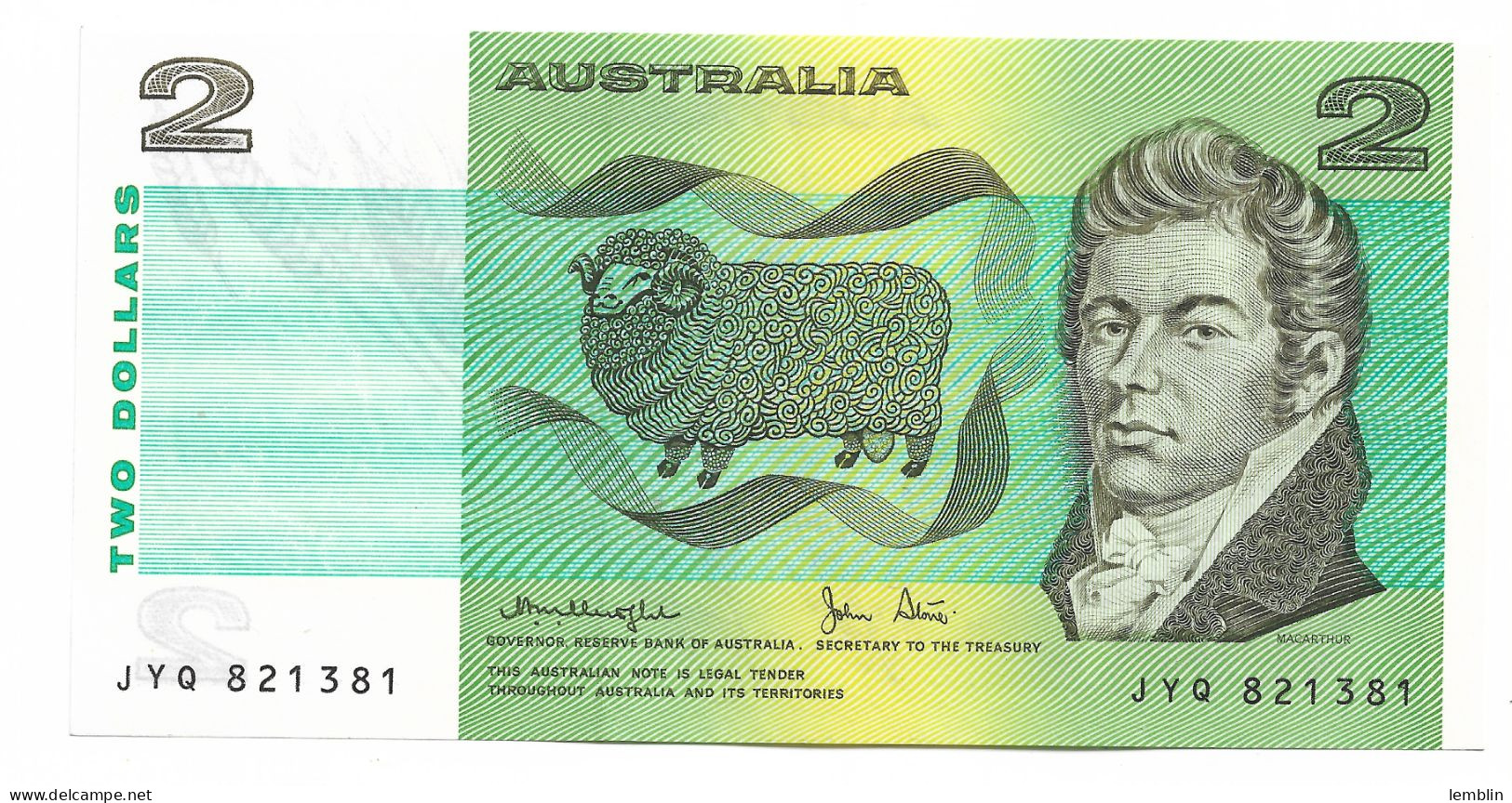AUSTRALIE - 2 DOLLARS 1979 - 1974-94 Australia Reserve Bank (papier)