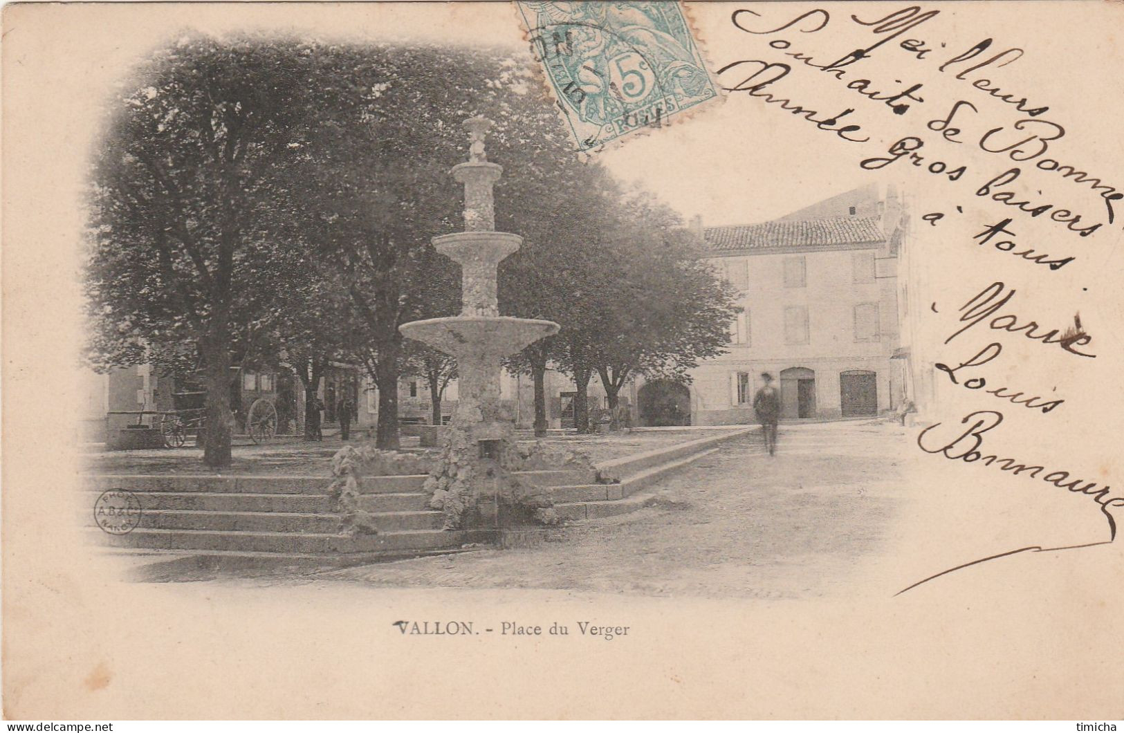 (33)    VALLON - Place Du Verger - Vallon Pont D'Arc