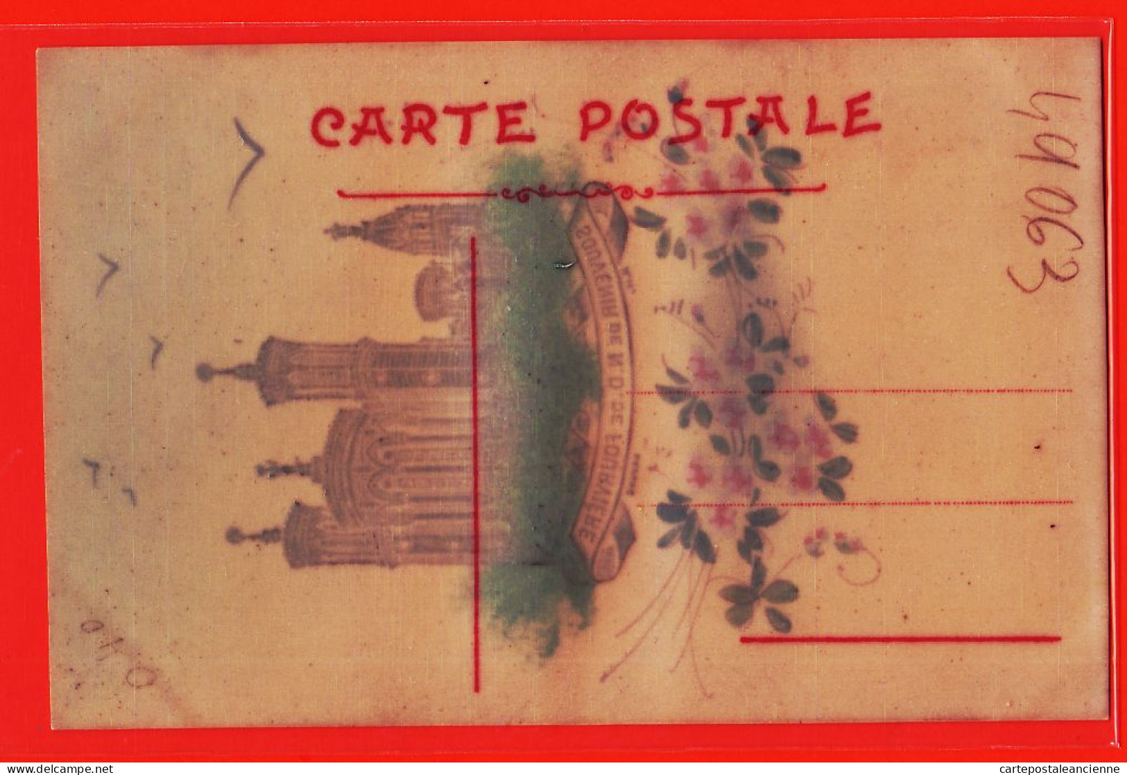 31894 / Peu Commun - Etat Parfait - Carte Celluloïd LYON V N.D Souvenir NOTRE-DAME De FOURVIERE 1910s  - Lyon 5