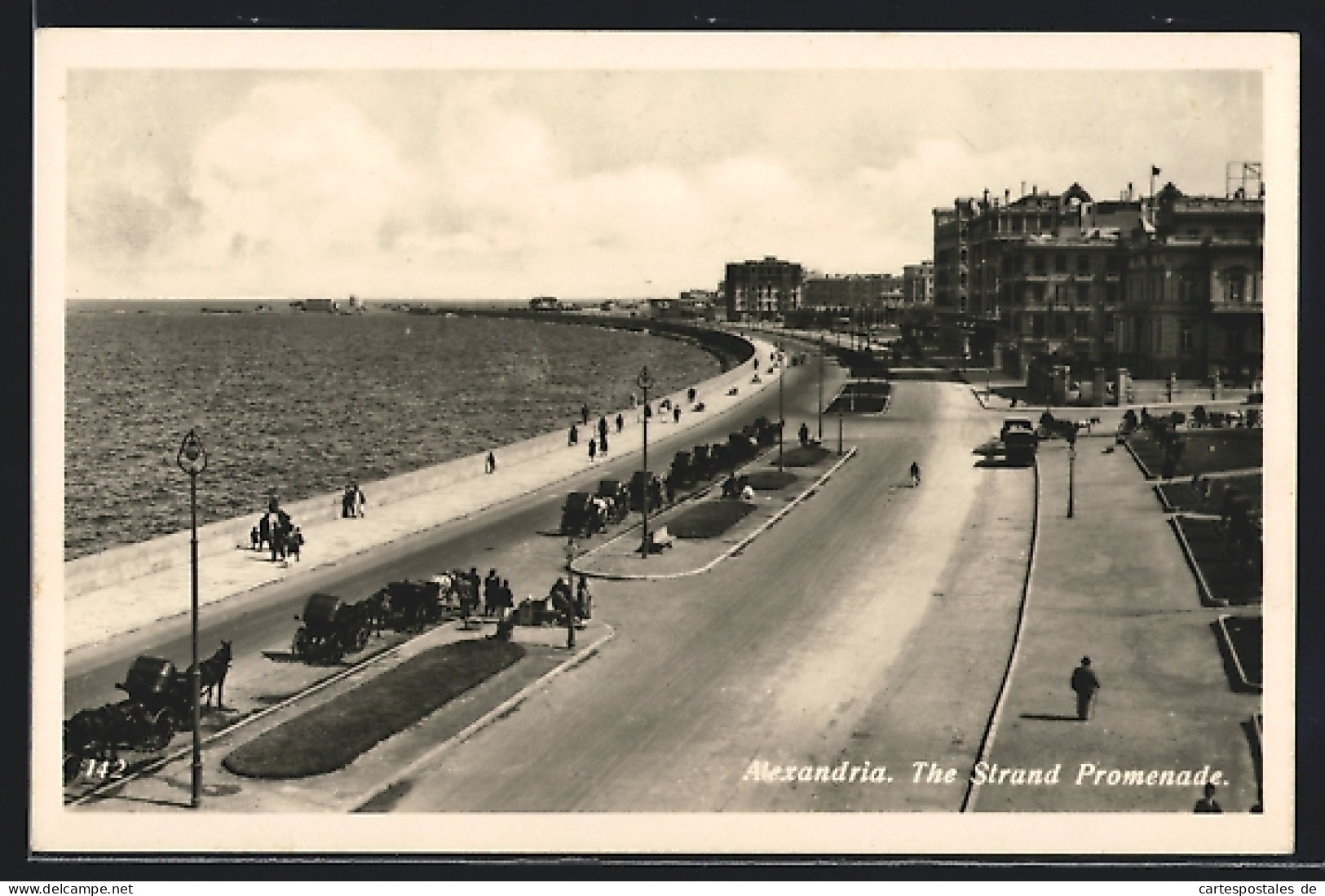CPA Alexandria, The Strand Promenade  - Andere & Zonder Classificatie