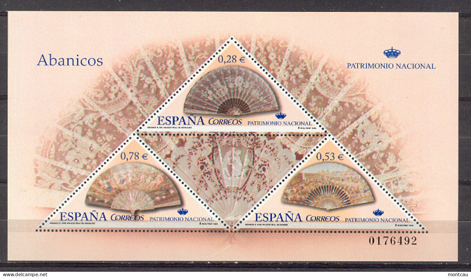 Spain 2005 Patrimonio Abanicos Ed 4164 (**) - Unused Stamps