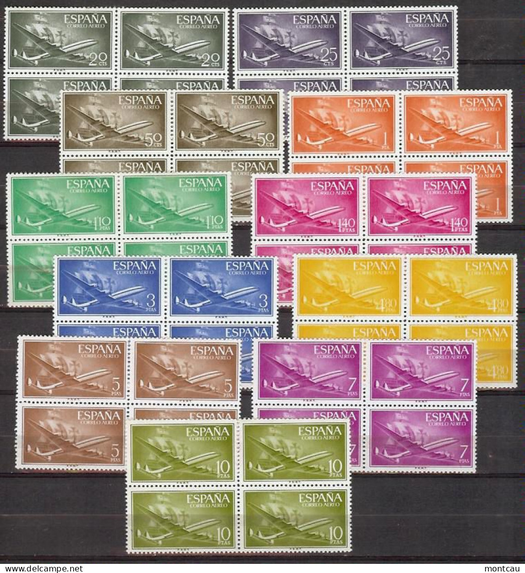 Spain 1955. Avion Y Carabela Ed 1169-79 (**) - Unused Stamps