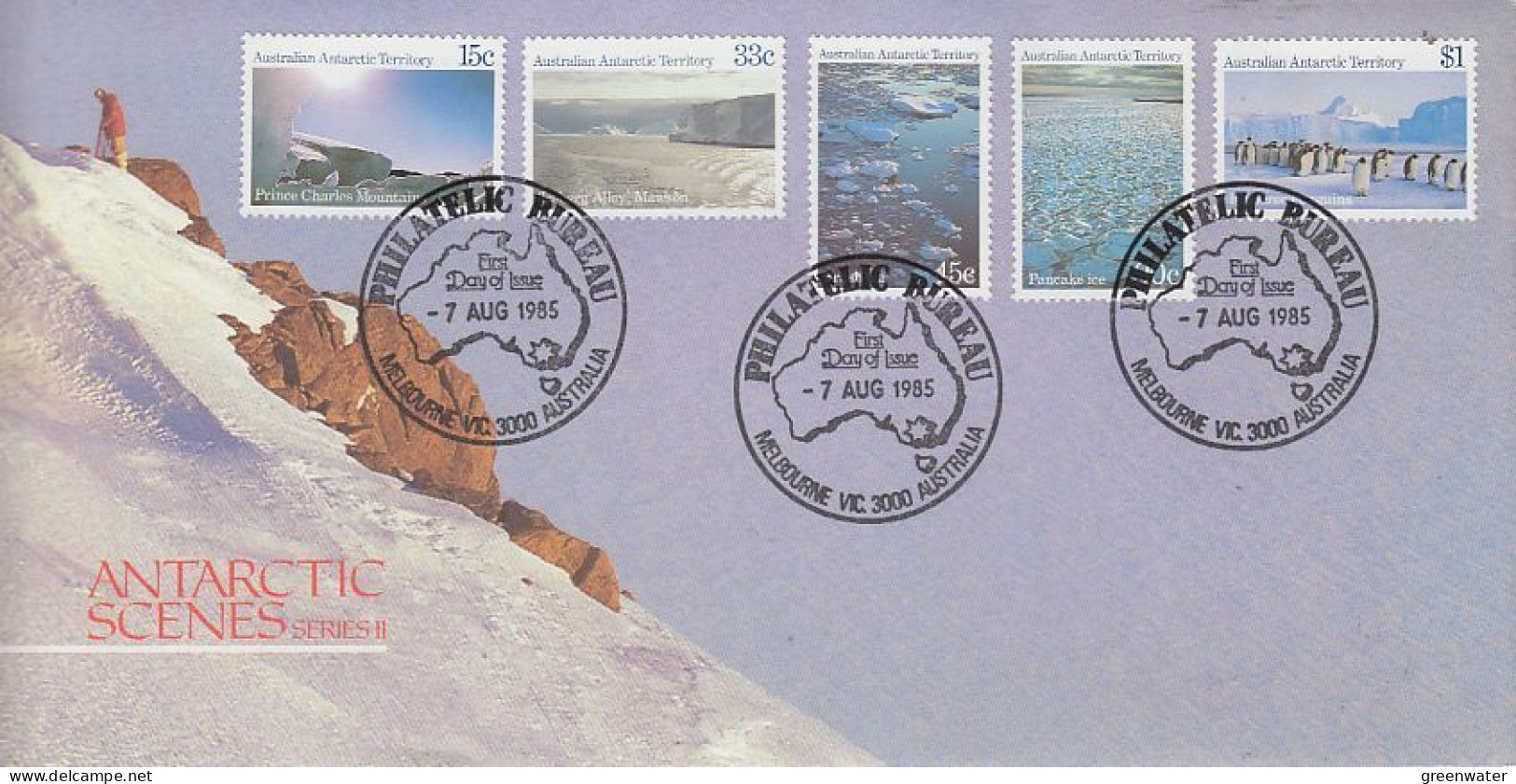 AAT 1985  Landscapes 5v 5 FDC (OO180) - FDC