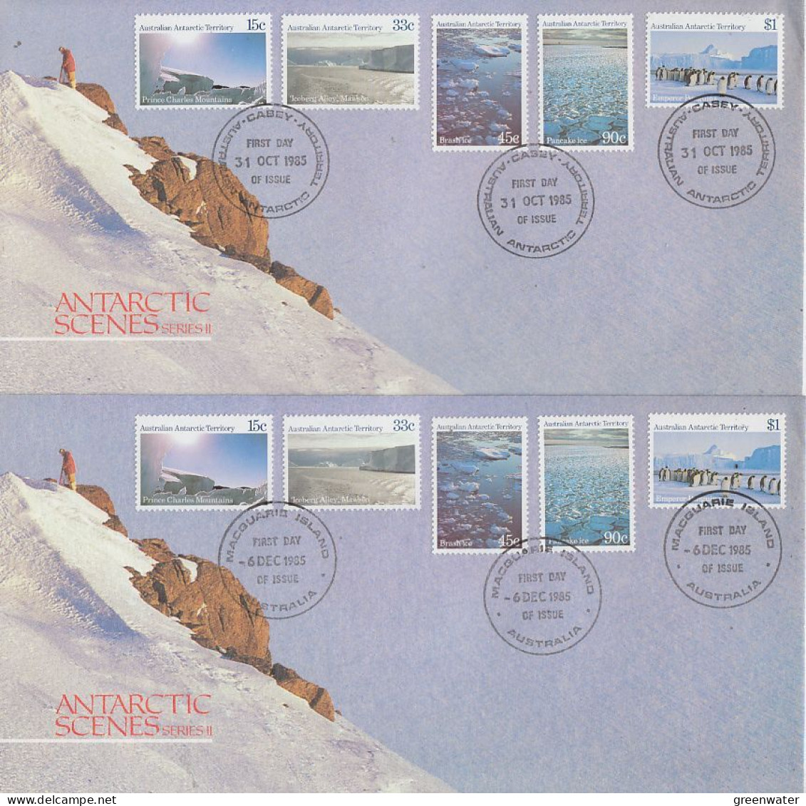 AAT 1985  Landscapes 5v 5 FDC (OO180) - FDC