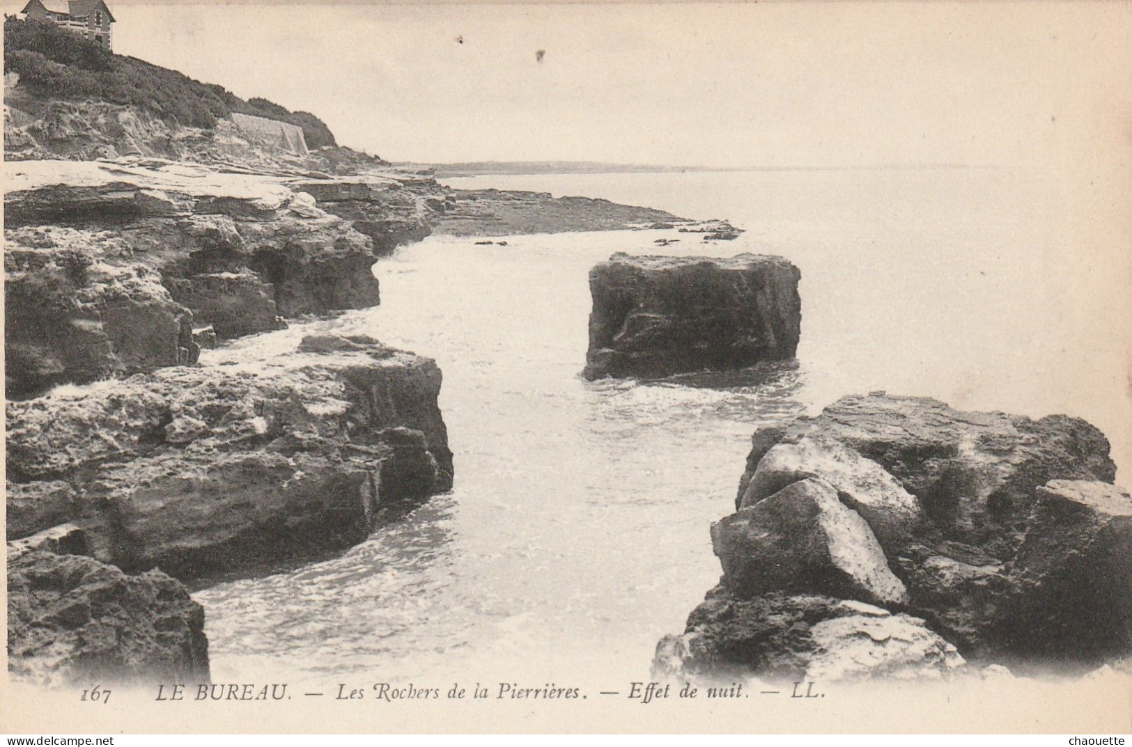 LE BUREAU.. Les Rochers De La Pierriere  Effet De Nuit Edit  LL 167 - Saint-Palais-sur-Mer