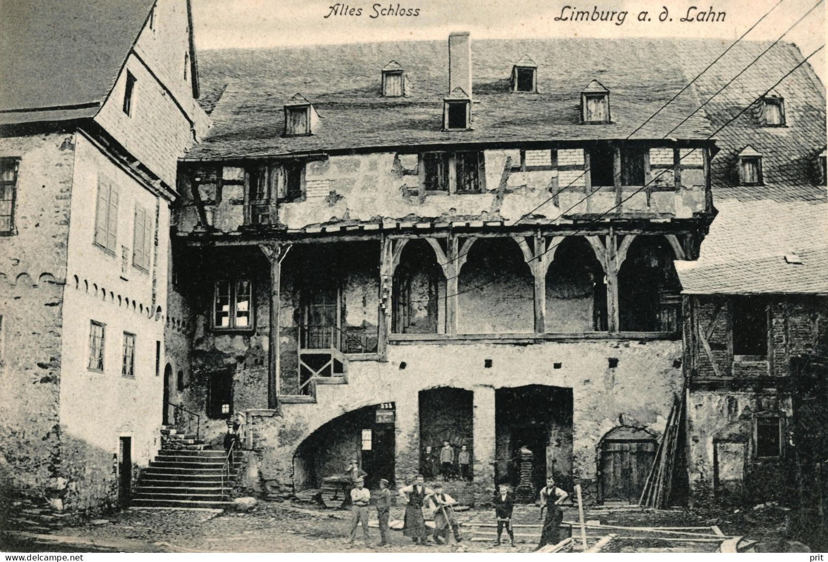 Limburg A. D. Lahn, Altes Schloss 1903 Unused Real Photo Postcard. Publisher Ludwig Feist, Mainz - Limburg