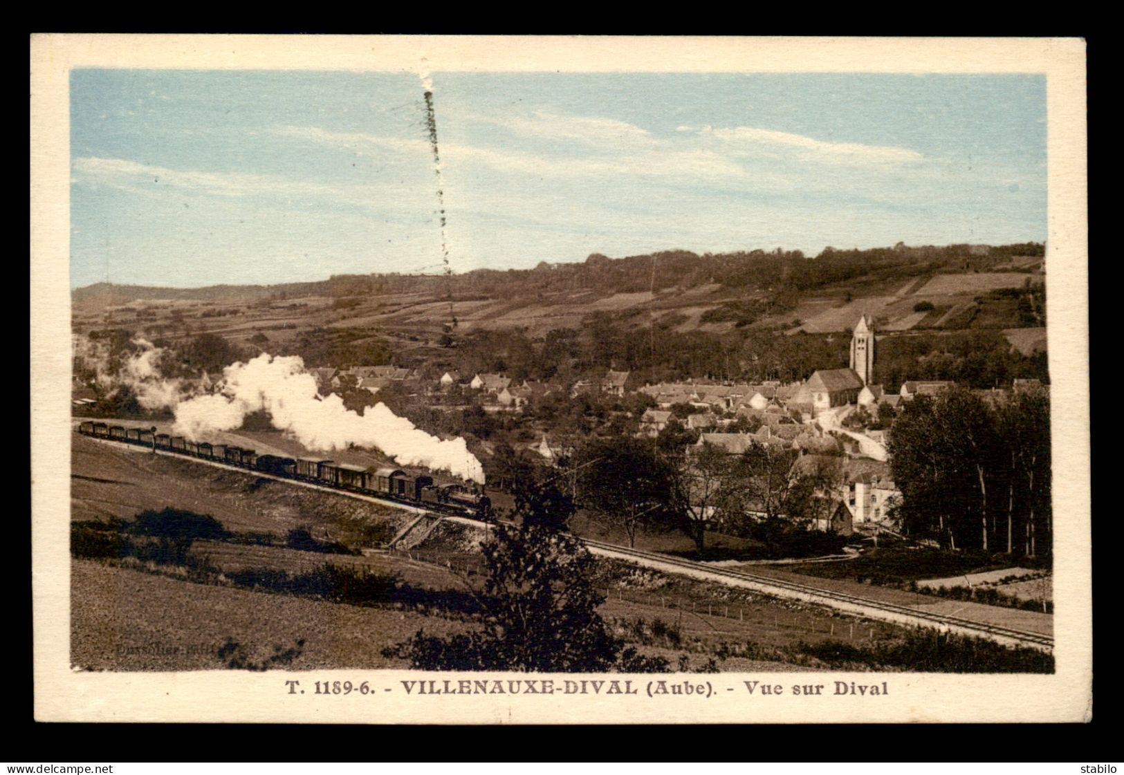 10 - VILLENAUXE-DIVAL - VUE SUR DIVAL - TRAIN A VAPEUR - Sonstige & Ohne Zuordnung