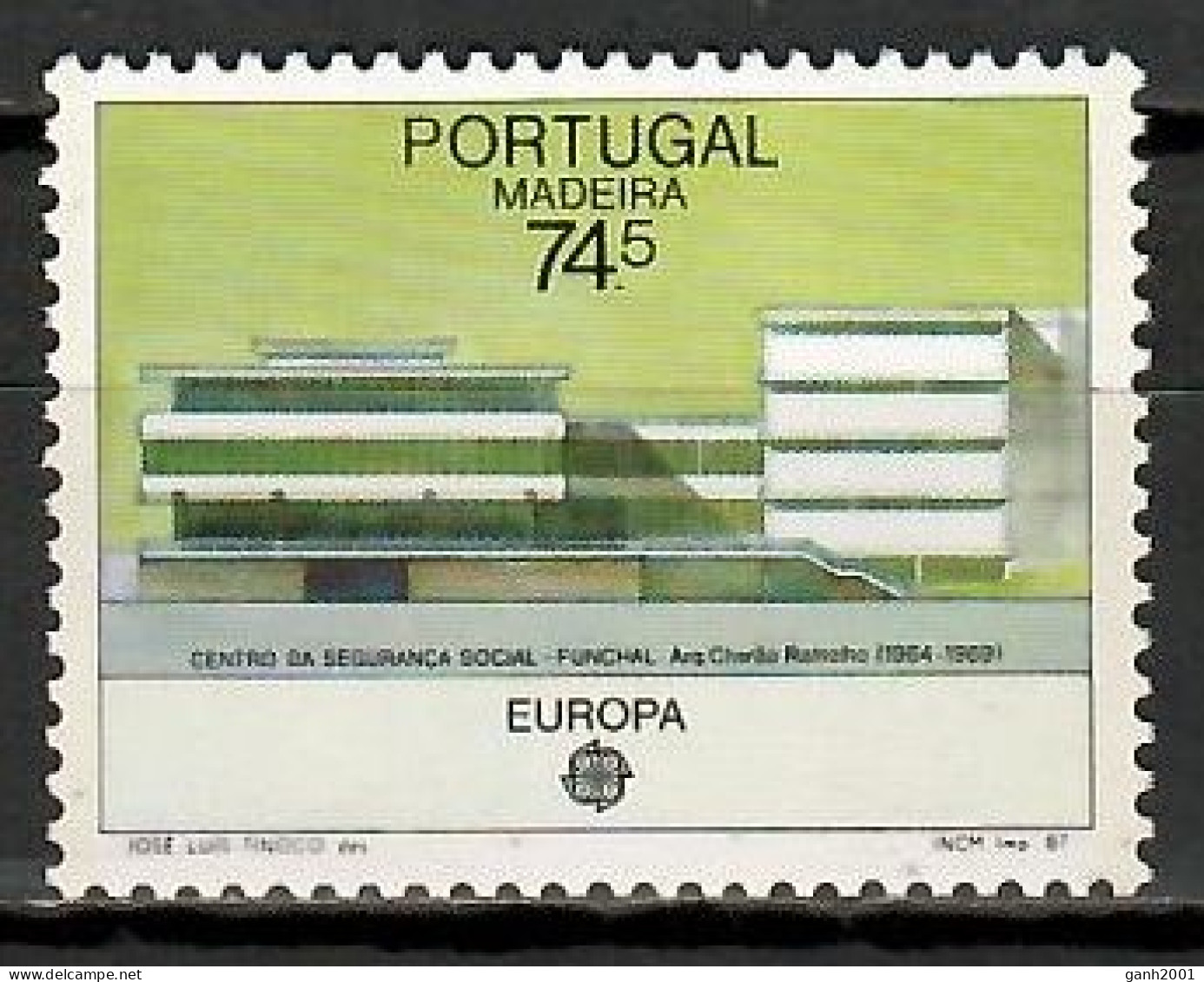 Madeira 1987 Portugal / Europa CEPT Architecture Monuments MNH Arquitectura Architektur / Jy29  23-26 - 1987