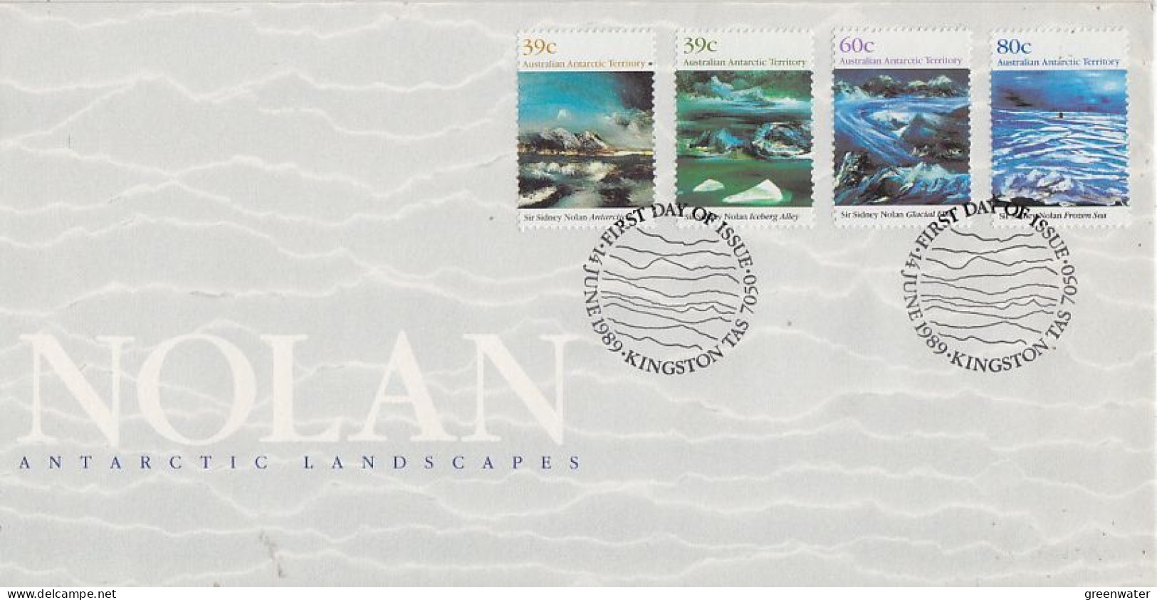 AAT 1989 Nolan Paintings 4v FDC  (00185) - FDC