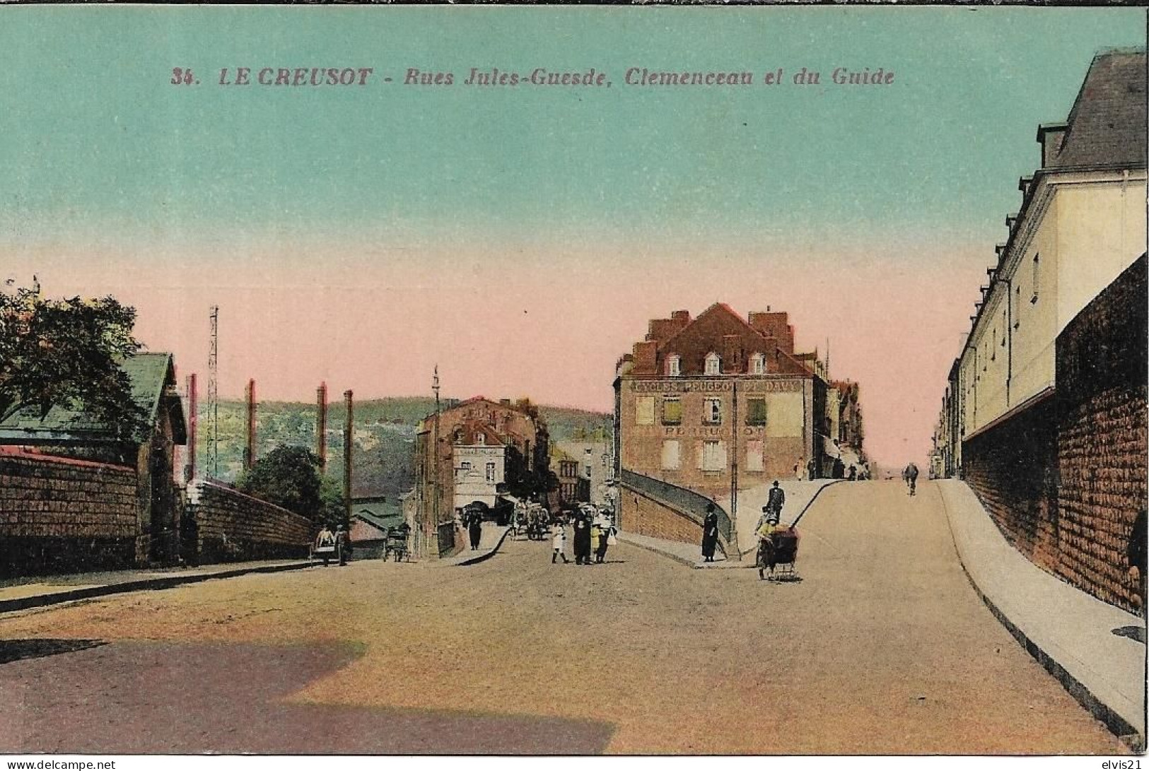 LE CREUSOT Rue Jules Guesde, Clémenceau Et Du Guide - Le Creusot