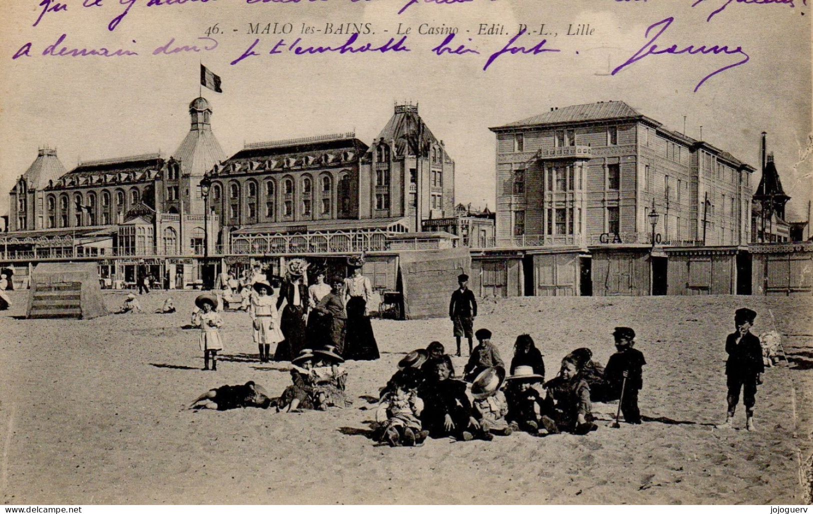 Malo Les Bains Dunkerque Le Casino ( Hôtel , Plage ; éditeur PL - Malo Les Bains