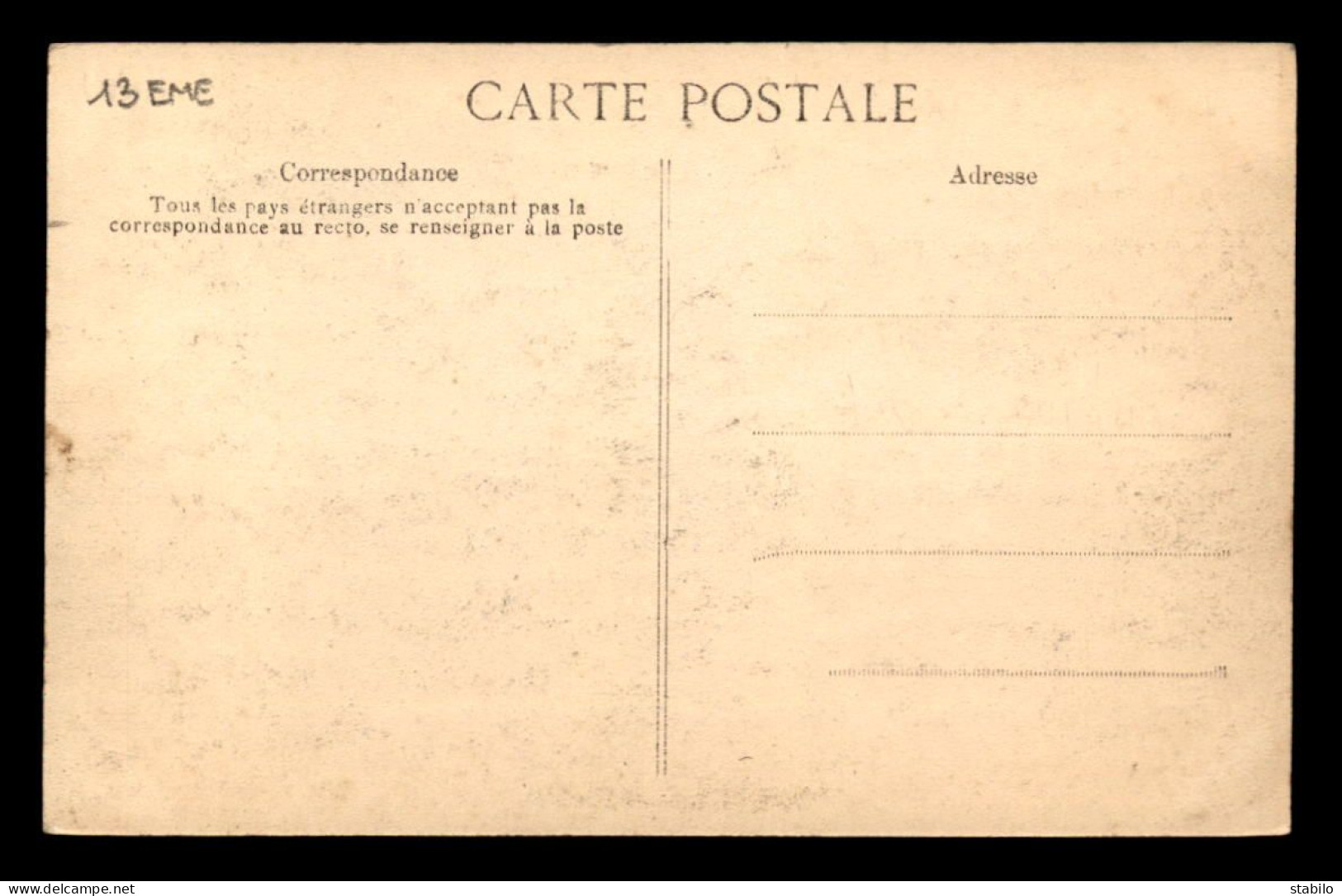 75 - PARIS 13EME - INONDATIONS DE 1910 - PONT DE TOLBIAC - DEVERSEMENT DES ORDURES - Arrondissement: 13