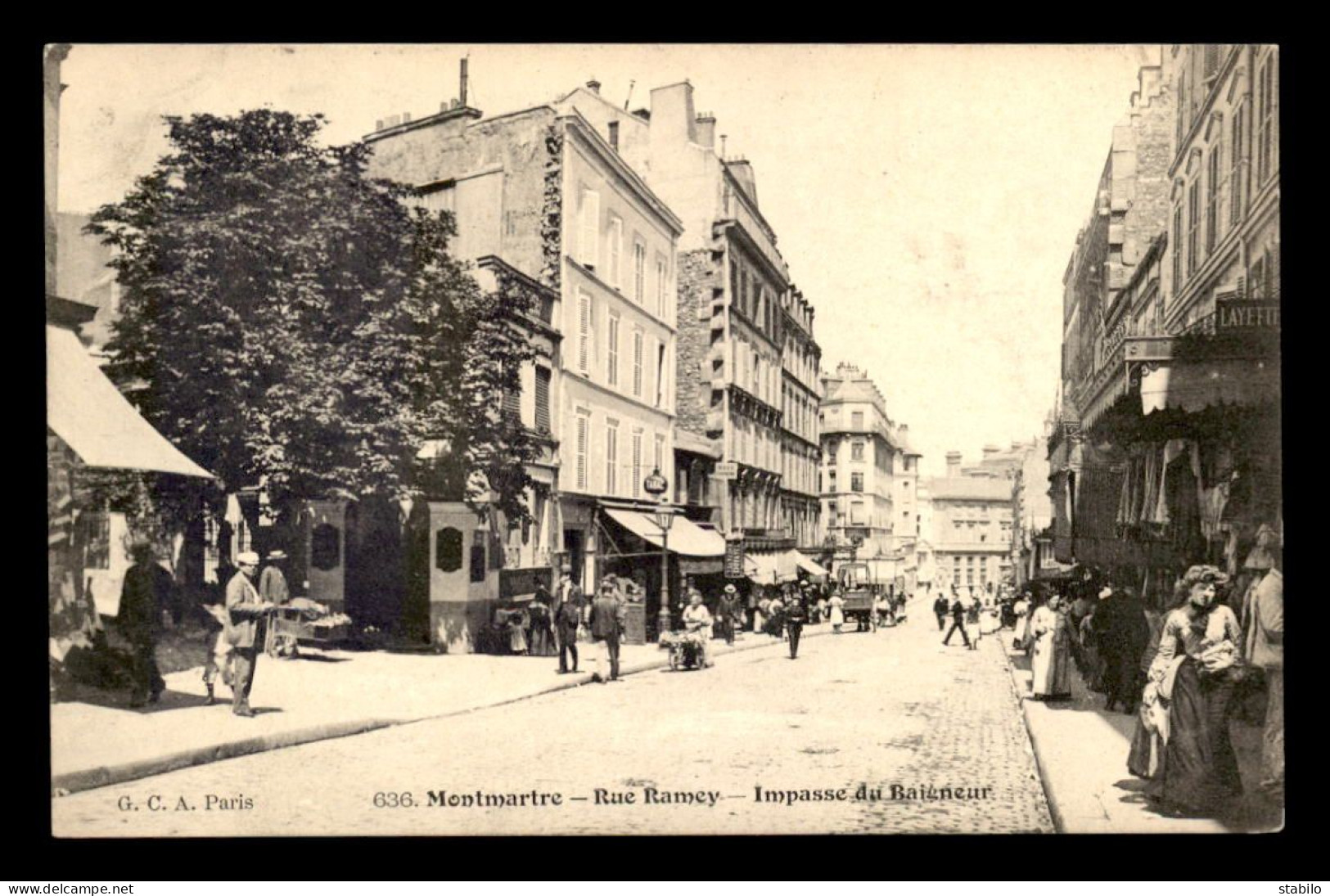 75 - PARIS 18EME - MONTMARTRE - RUE RAMEY - IMPASSE DU BAIGNEUR - Distrito: 18