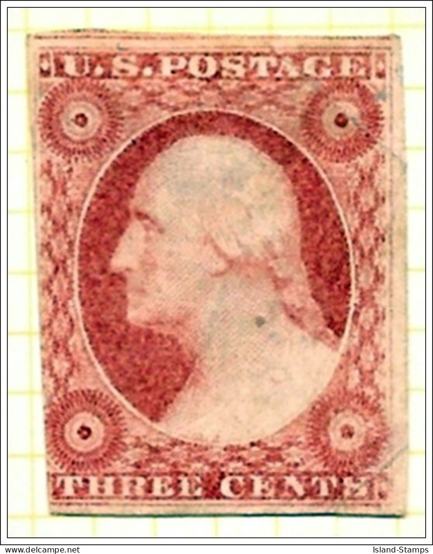 USA 1851 George Washington, 3c  Used - Gebraucht